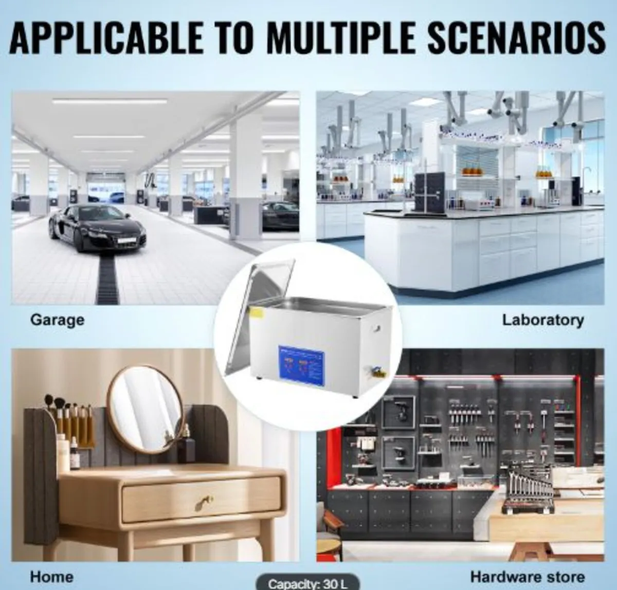 Professional Ultrasonic Cleaner, 30 L Ultrasonic - Image 4