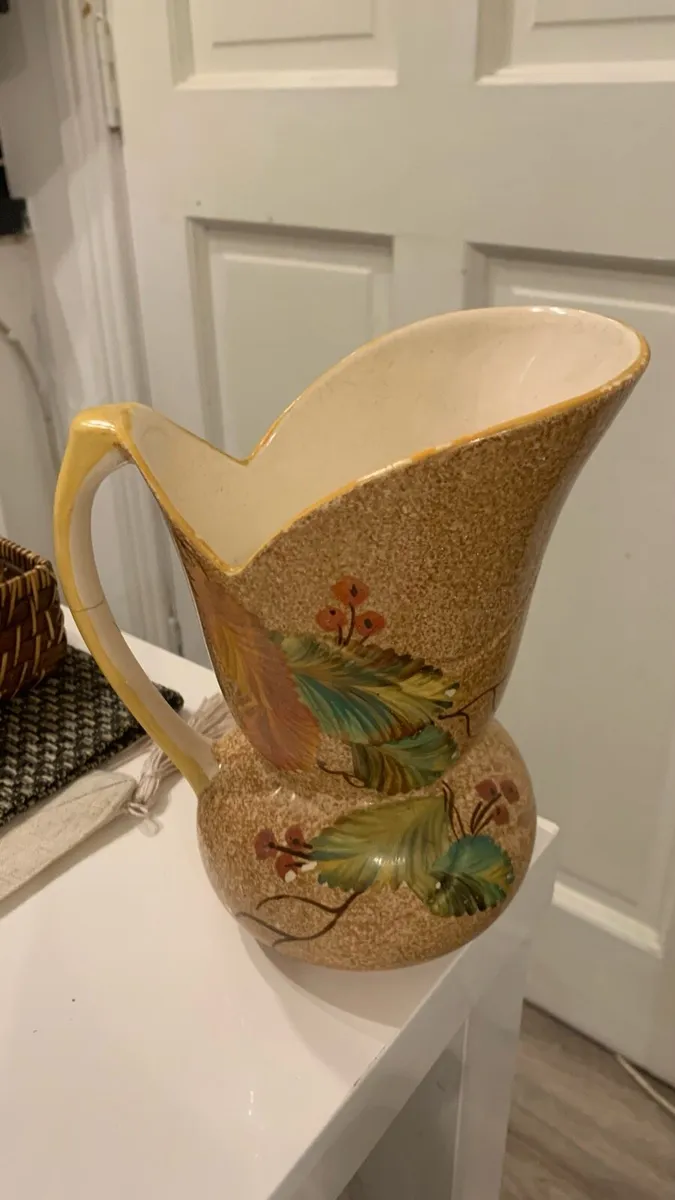vintage Art Deco Ceramic Pitcher English 1930’s - Image 1