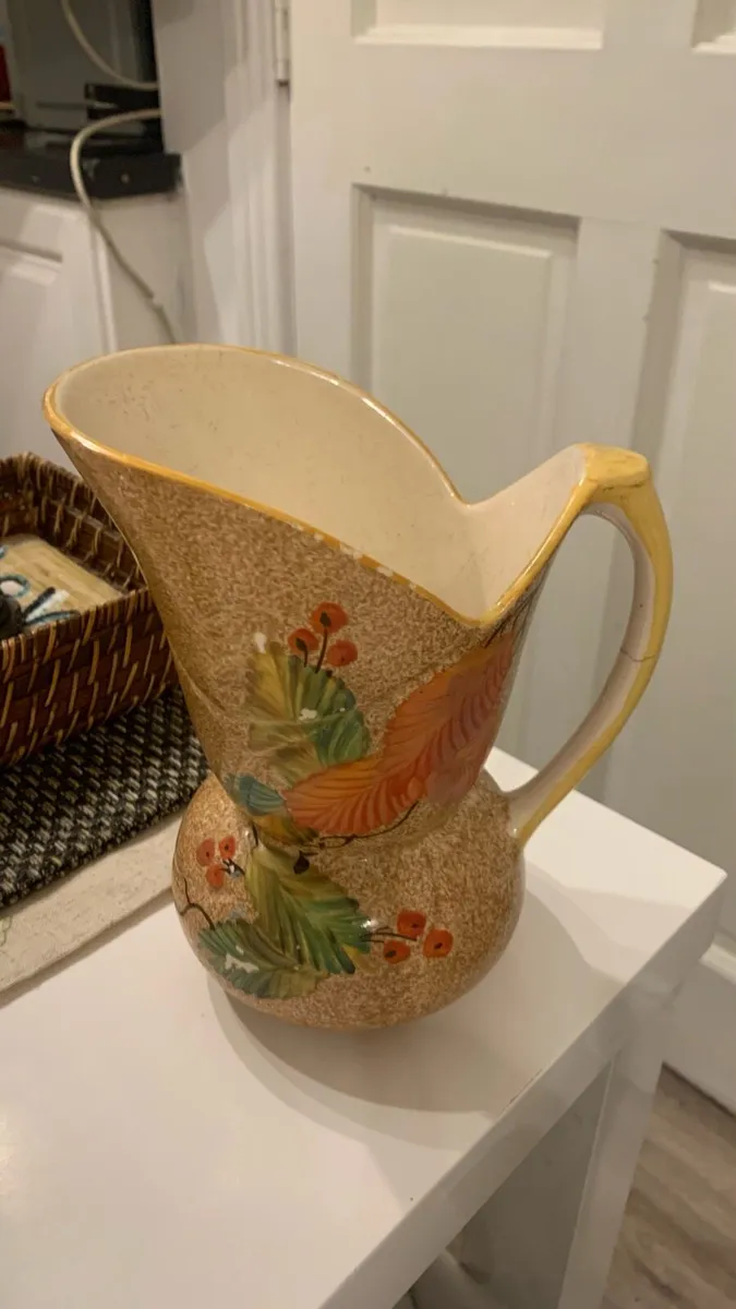 vintage Art Deco Ceramic Pitcher English 1930’s - Image 2