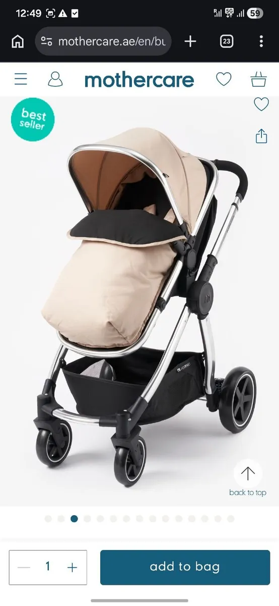 Pram/Stroller with car seat - Image 3