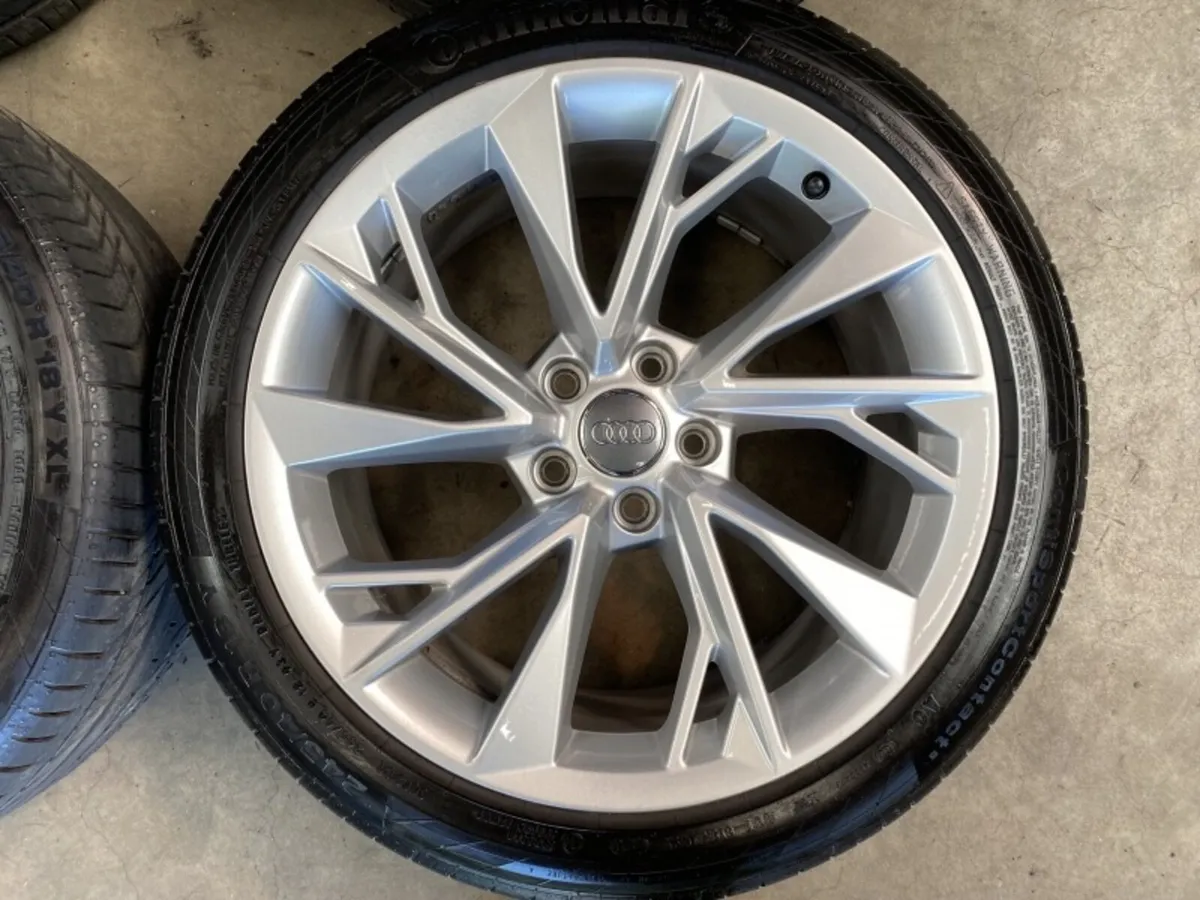 Audi R18 nearly new wheels 5x112 and new tyres - Image 4