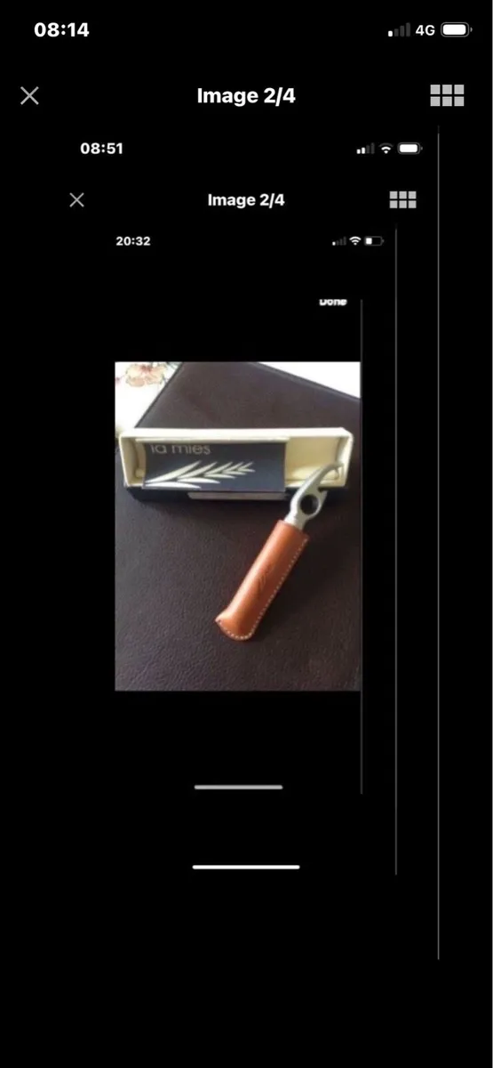 Corkscrew & Bottle Opener in Leather Case - Image 2