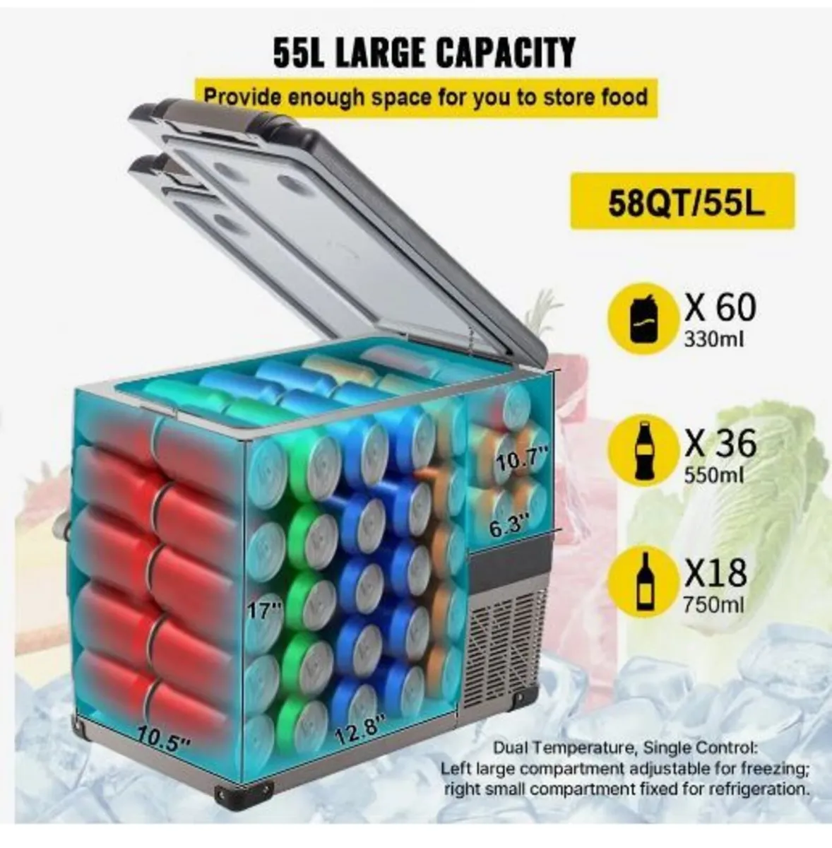 Car Refrigerator 55L - Image 4