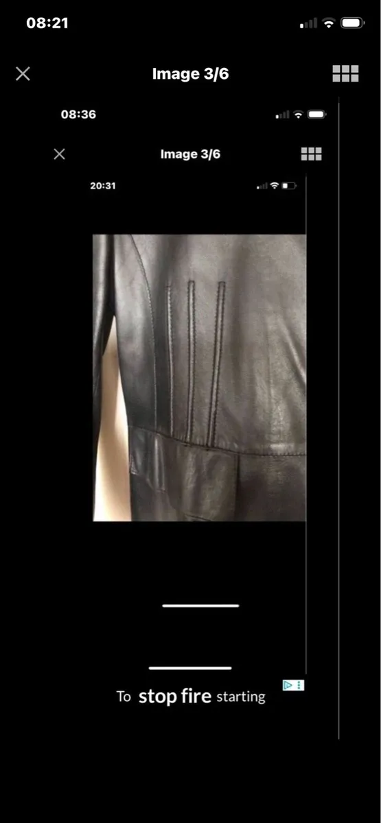 Ladies Leather Coat - Image 3