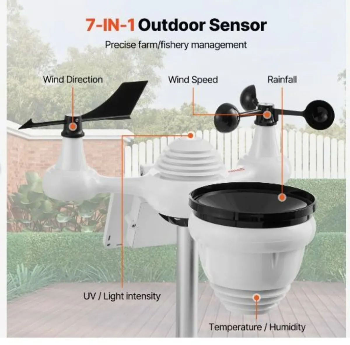 7-in-1 Wi-Fi Weather Station 186mm - Image 4
