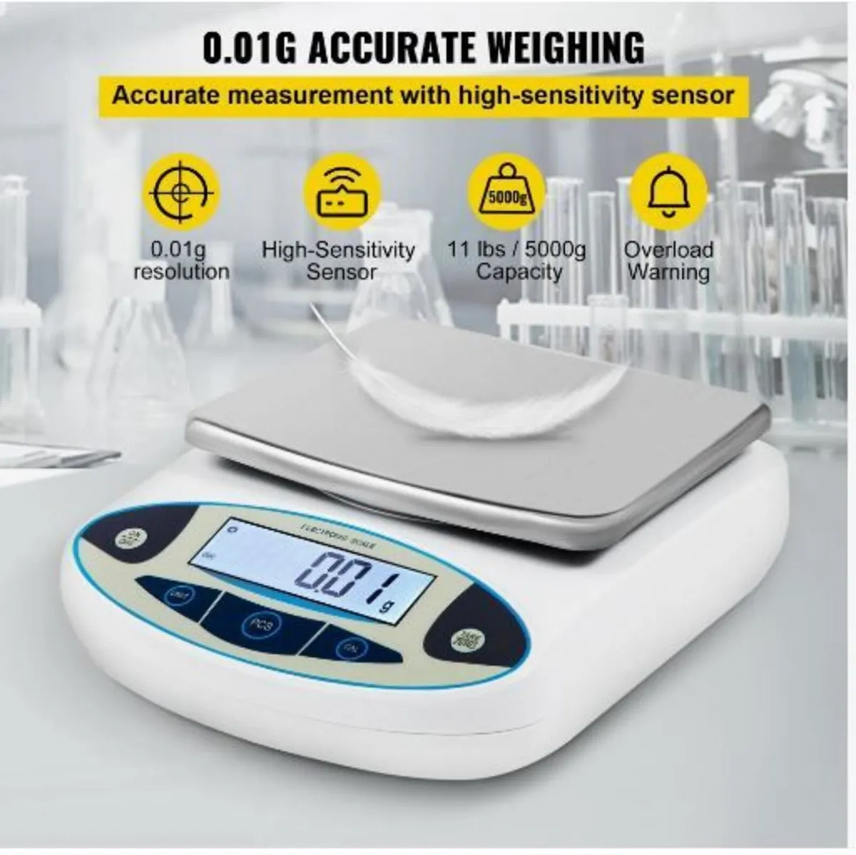 Analytical Balance, 5000g x 0.01g Accuracy Lab - Image 3
