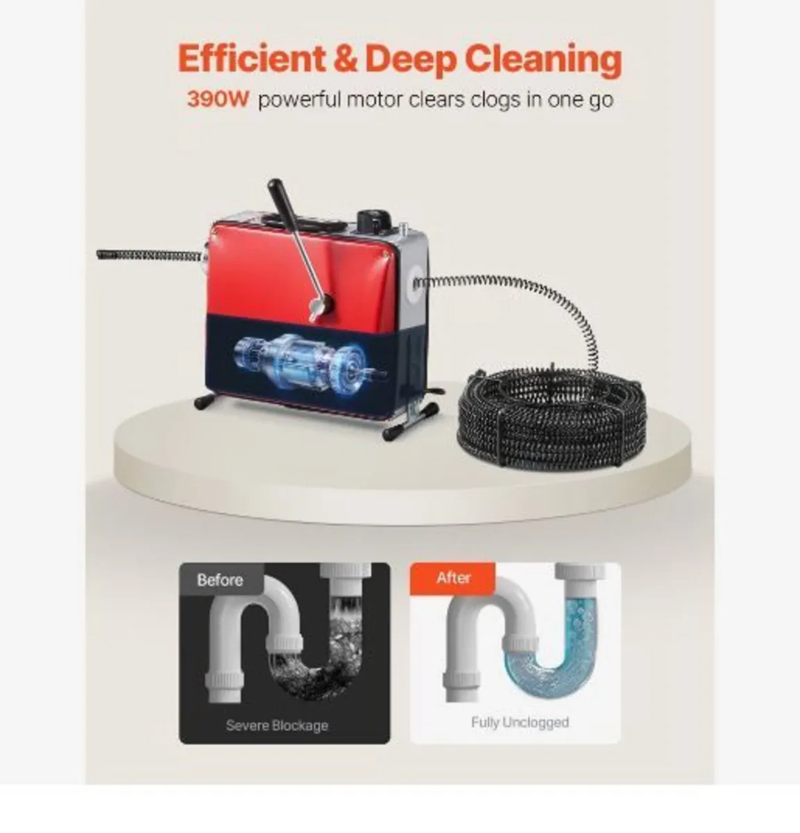 Drain Cleaner Machine, 390W - Image 2