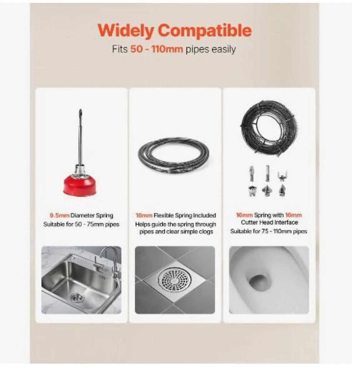 Drain Cleaner Machine, 390W - Image 3