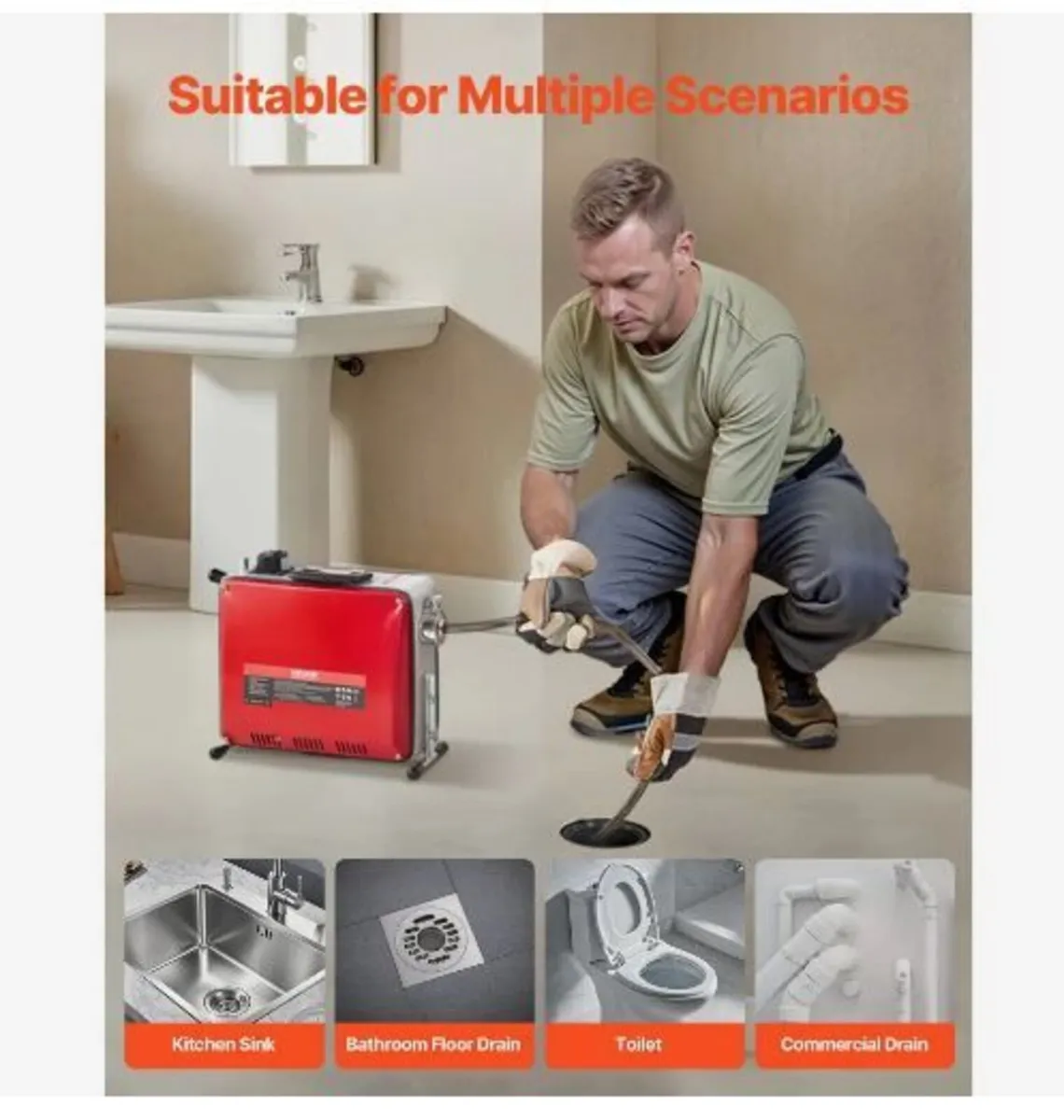 Drain Cleaner Machine, 390W - Image 4