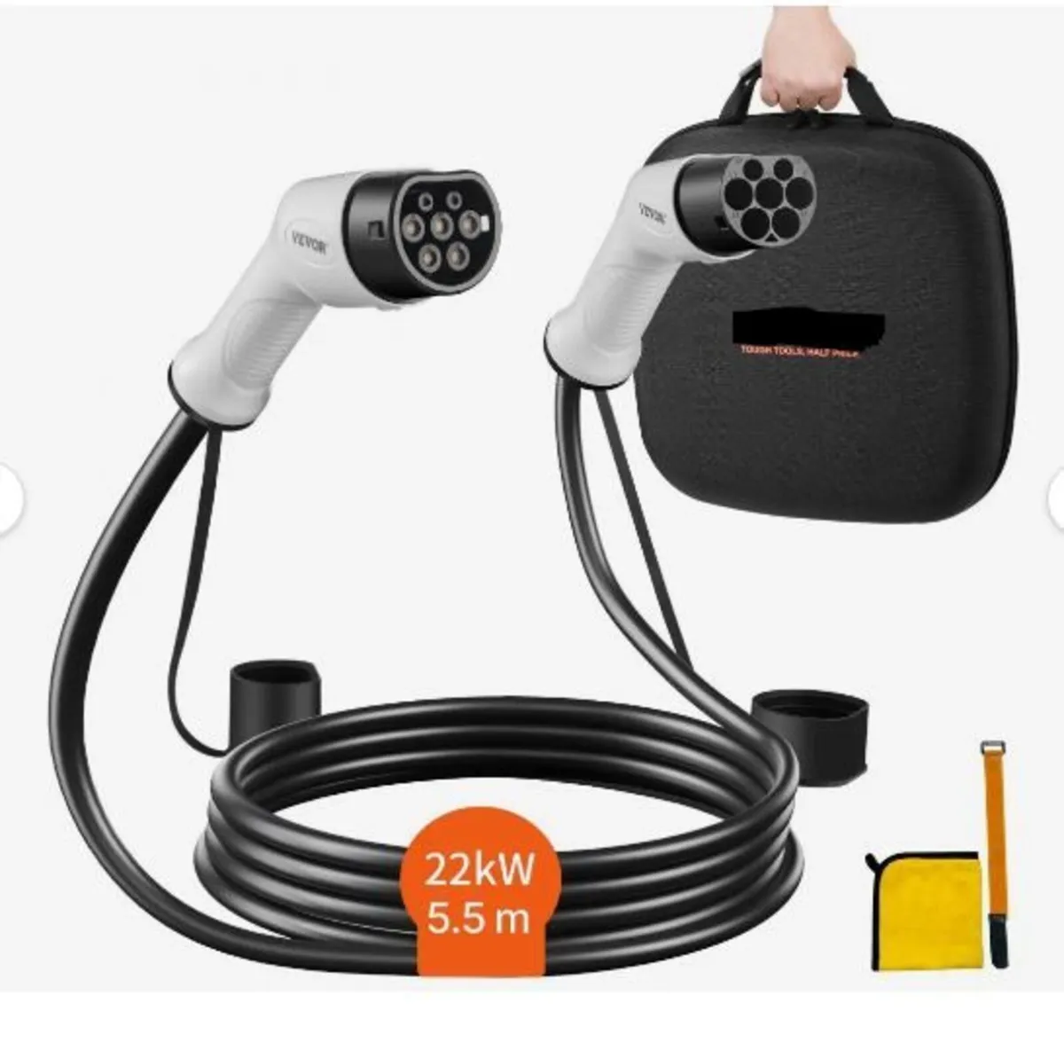 Type 2 to Type 2 EV Charging Cable, 32Amp - Image 1