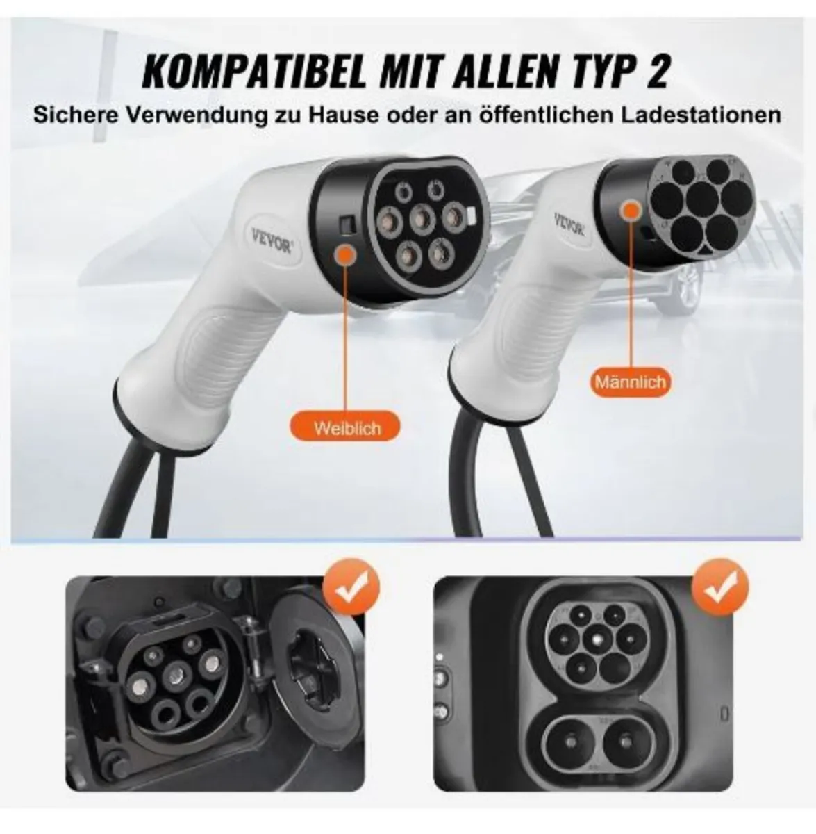 Type 2 to Type 2 EV Charging Cable, 32Amp - Image 4