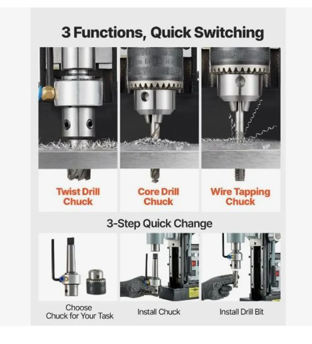 Magnetic Drill Press, 1500 W - Image 2
