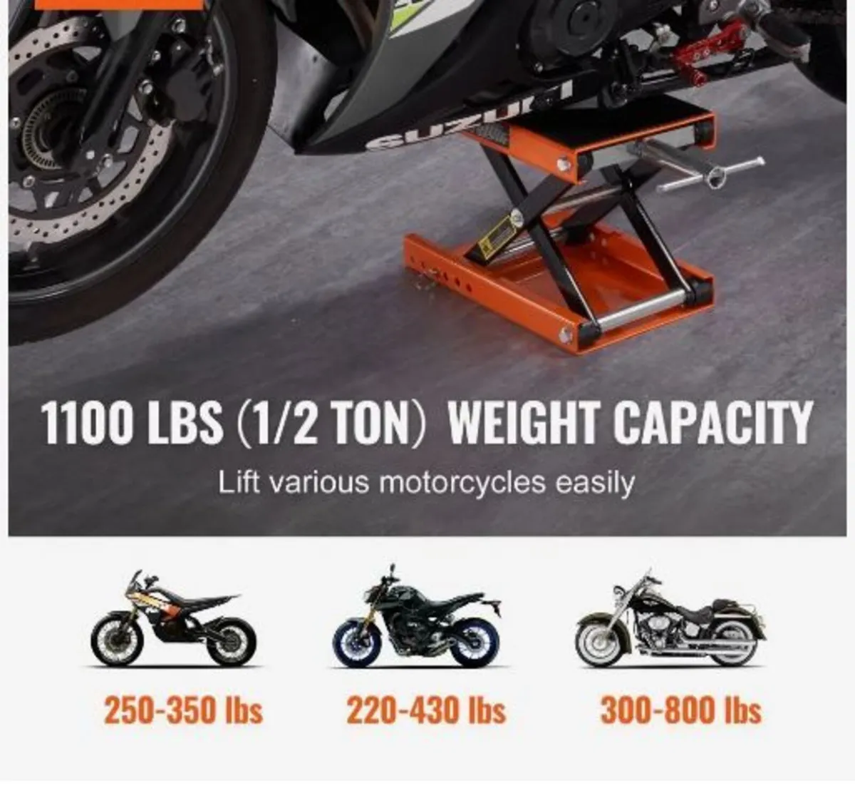 Motorcycle Scissor Jack Lift 499.5 kg - Image 3