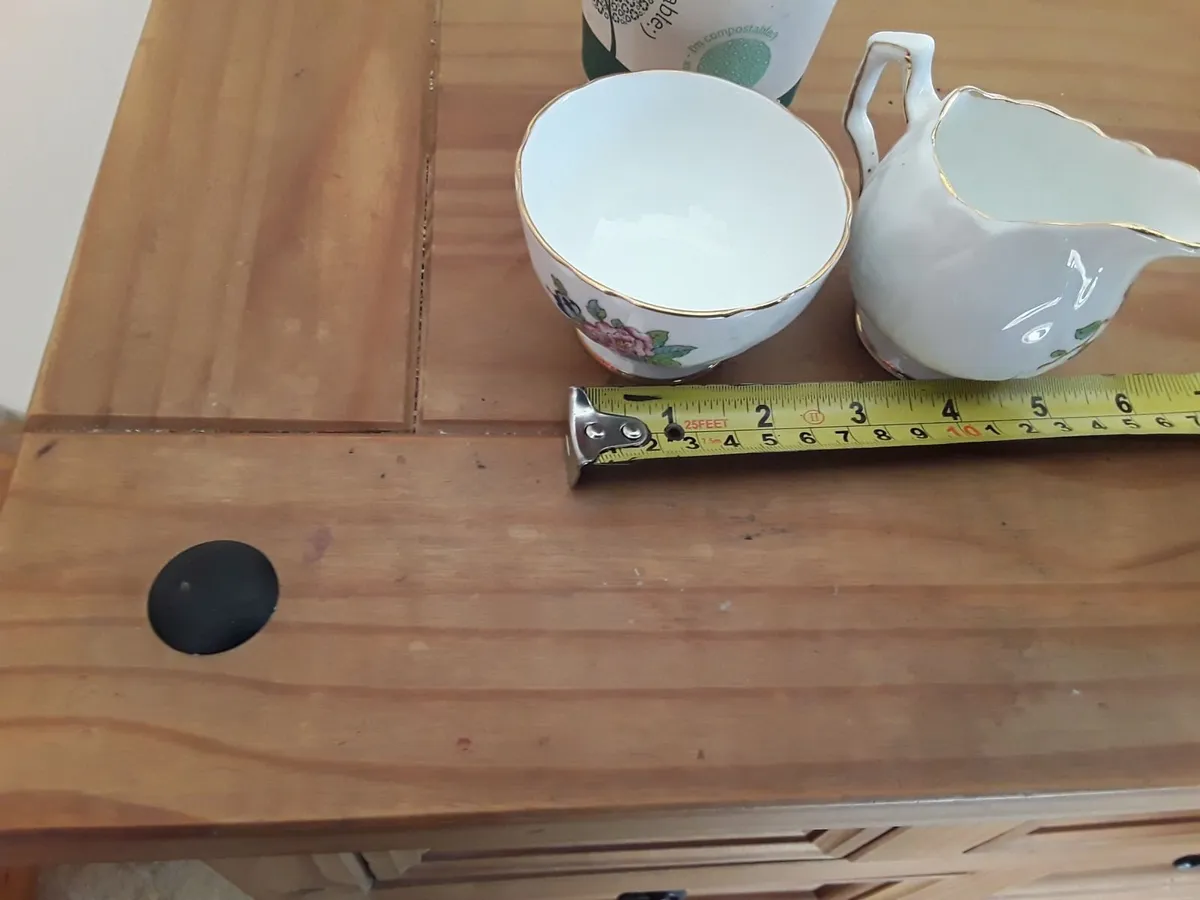 Aynslie bone china small sugar bowl milk jug - Image 4