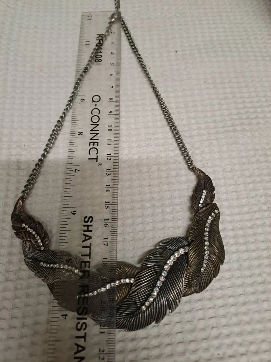 Statement Feather Necklace - Image 4