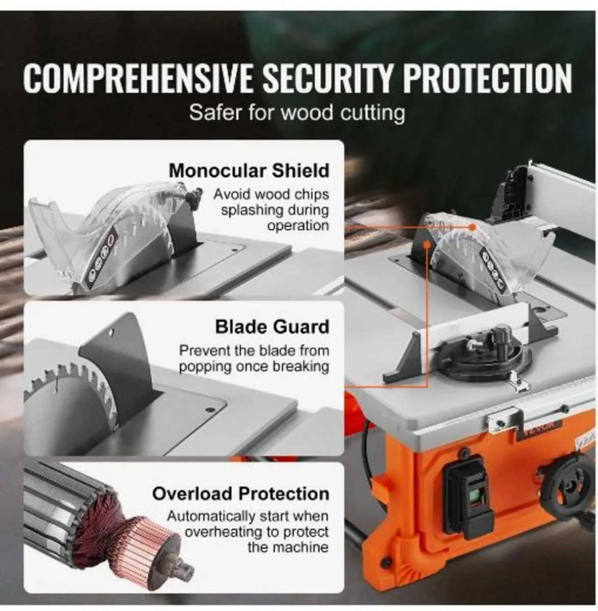 1800 W Table Saw Electric Cutting Machine - Image 3