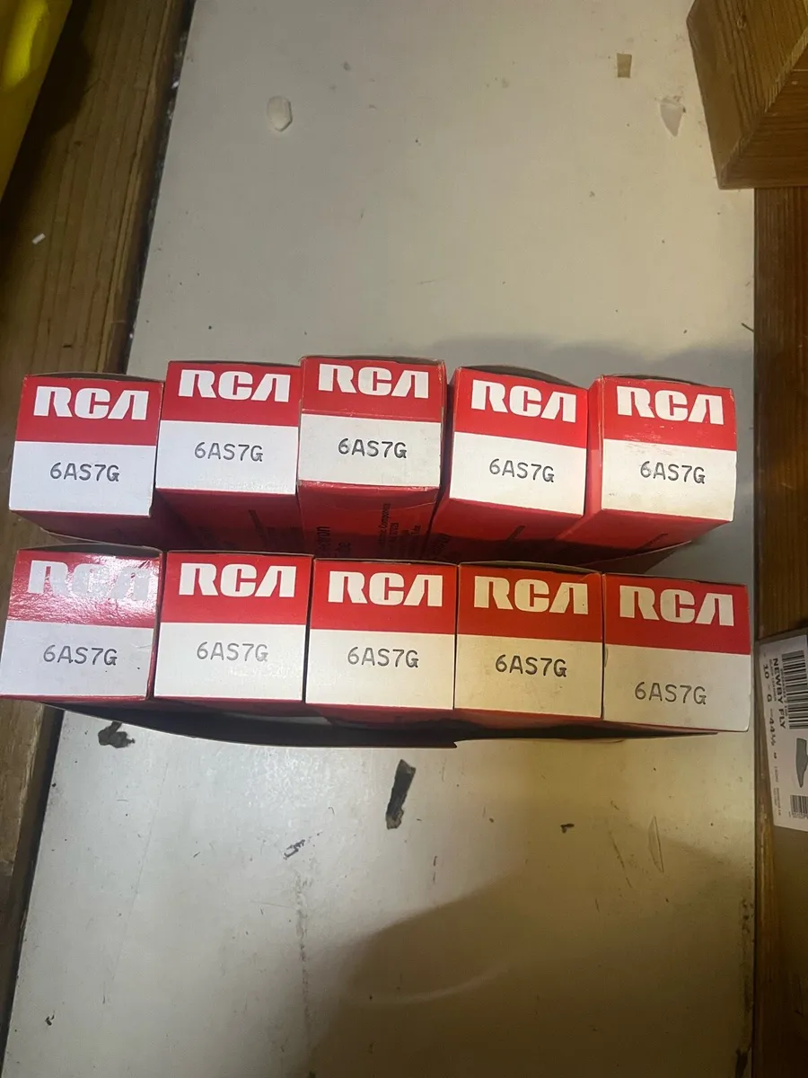 Vintage RCA 6AS7G Valves