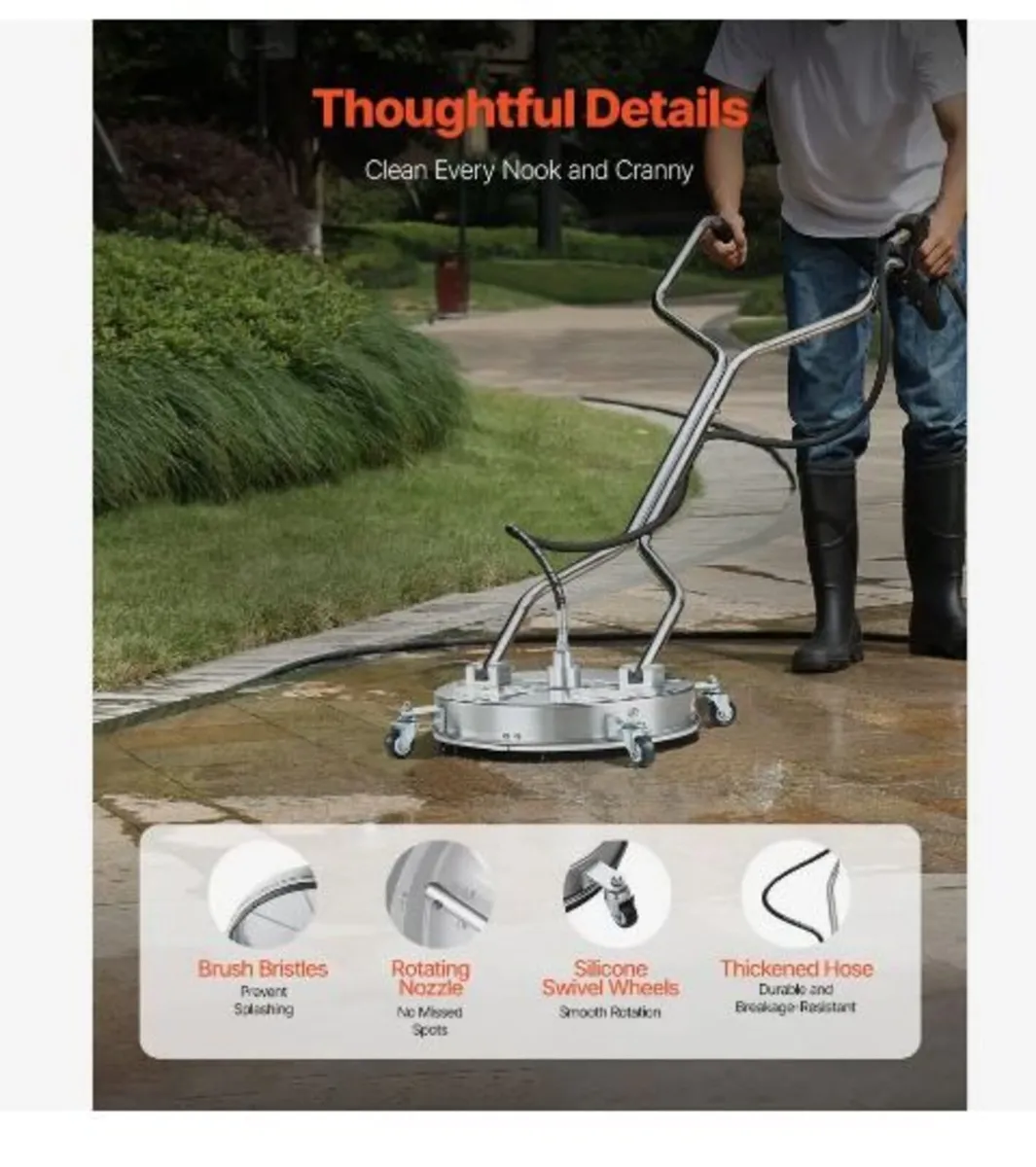 18" Pressure Washer Surface Cleaner - Image 4