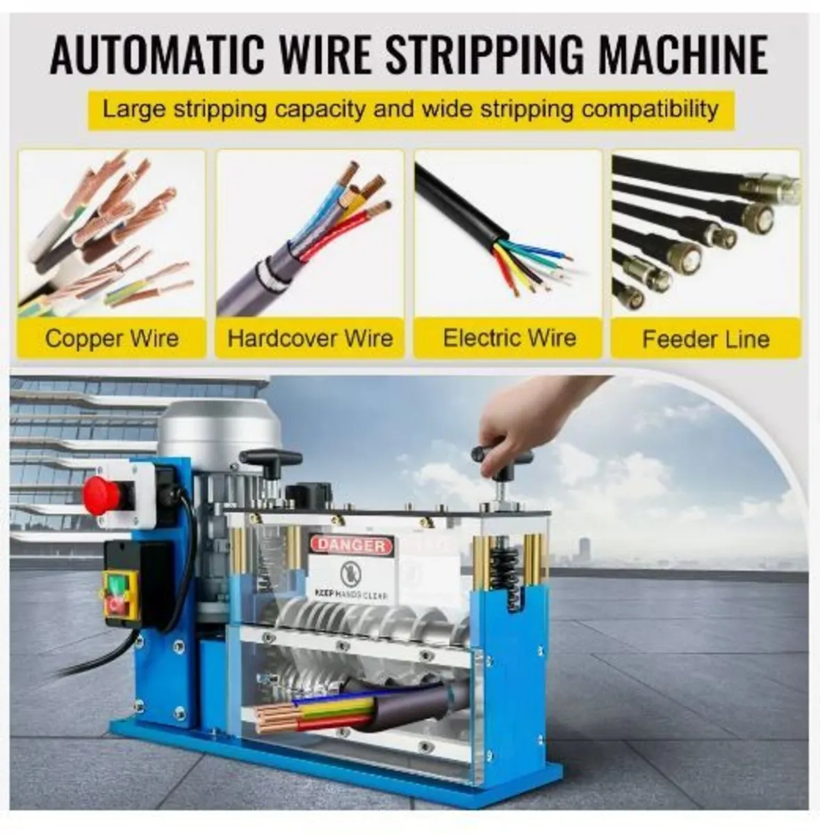 Electric Wire Stripping Machine, 1.5-38 mm - Image 3