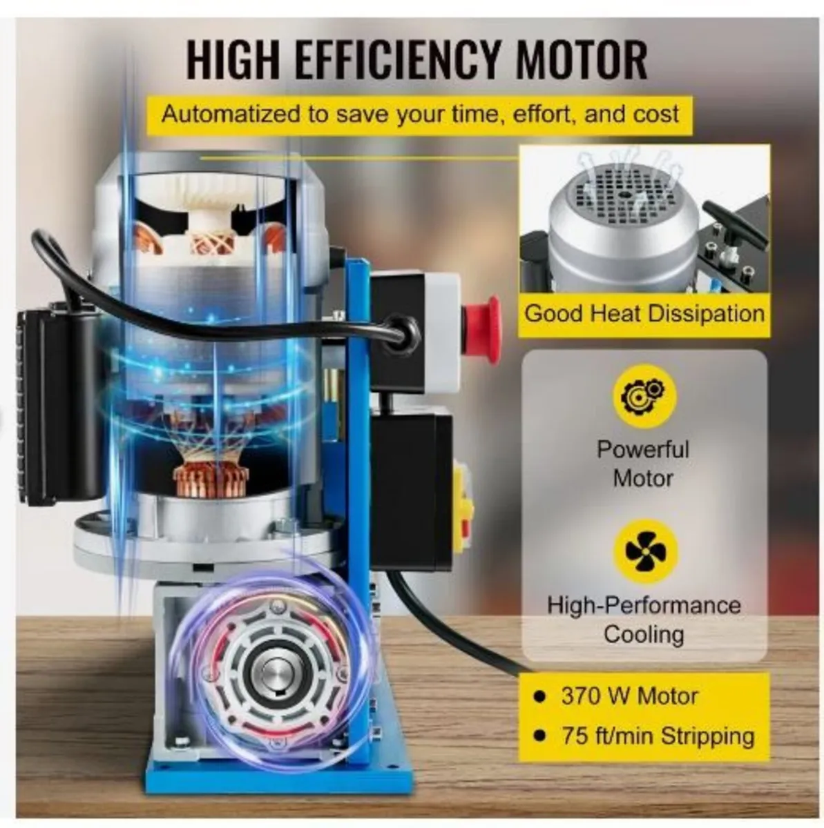 Electric Wire Stripping Machine, 1.5-38 mm - Image 4