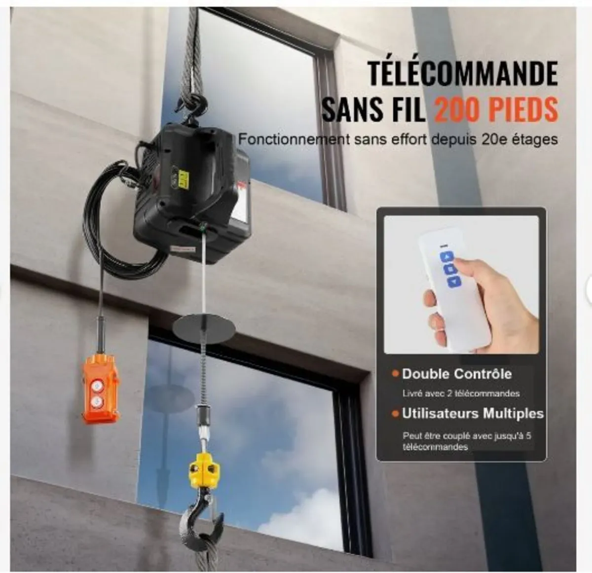 3-in-1 Portable Electric Hoist Winch - Image 3