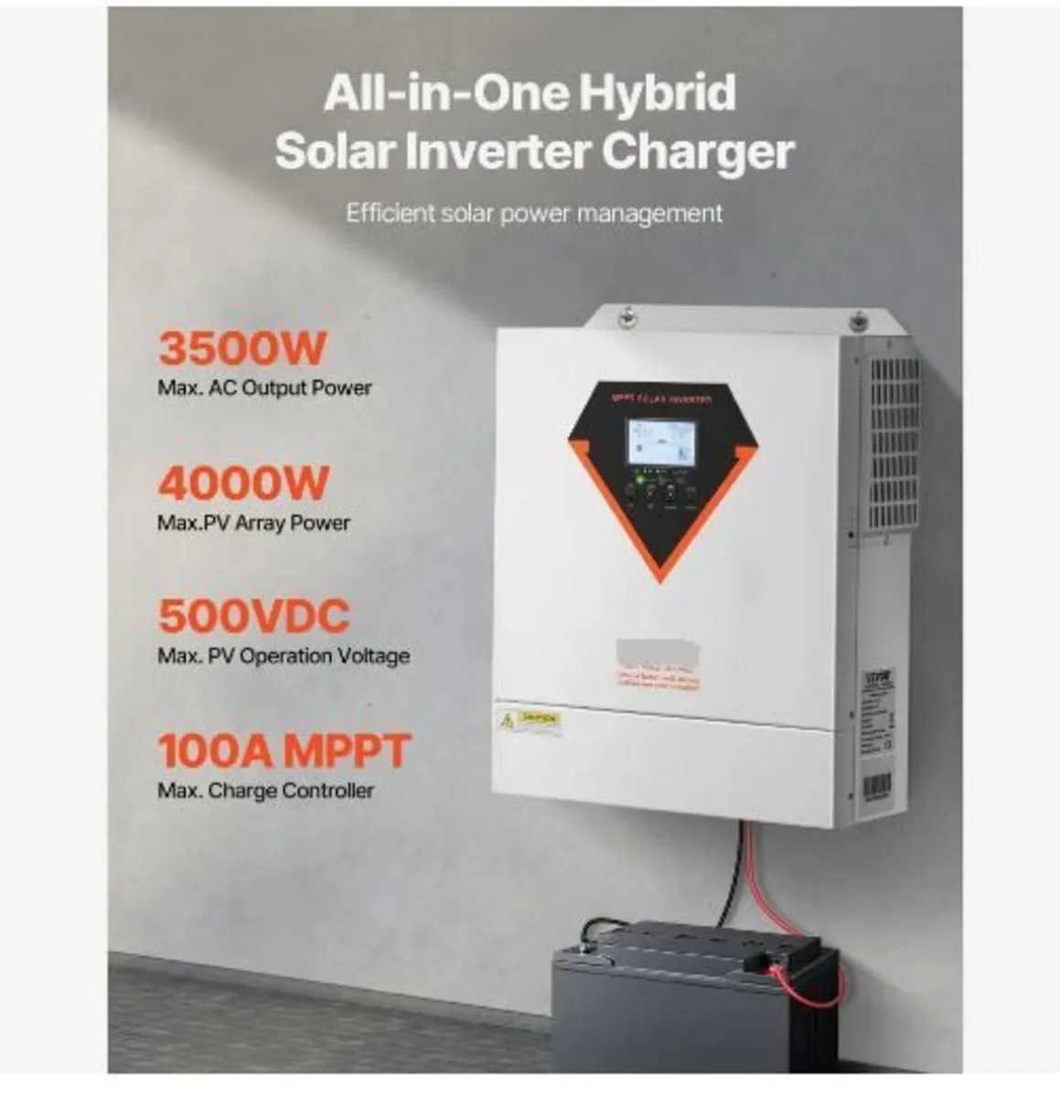 Hybrid Solar Inverter, 3500W - Image 2