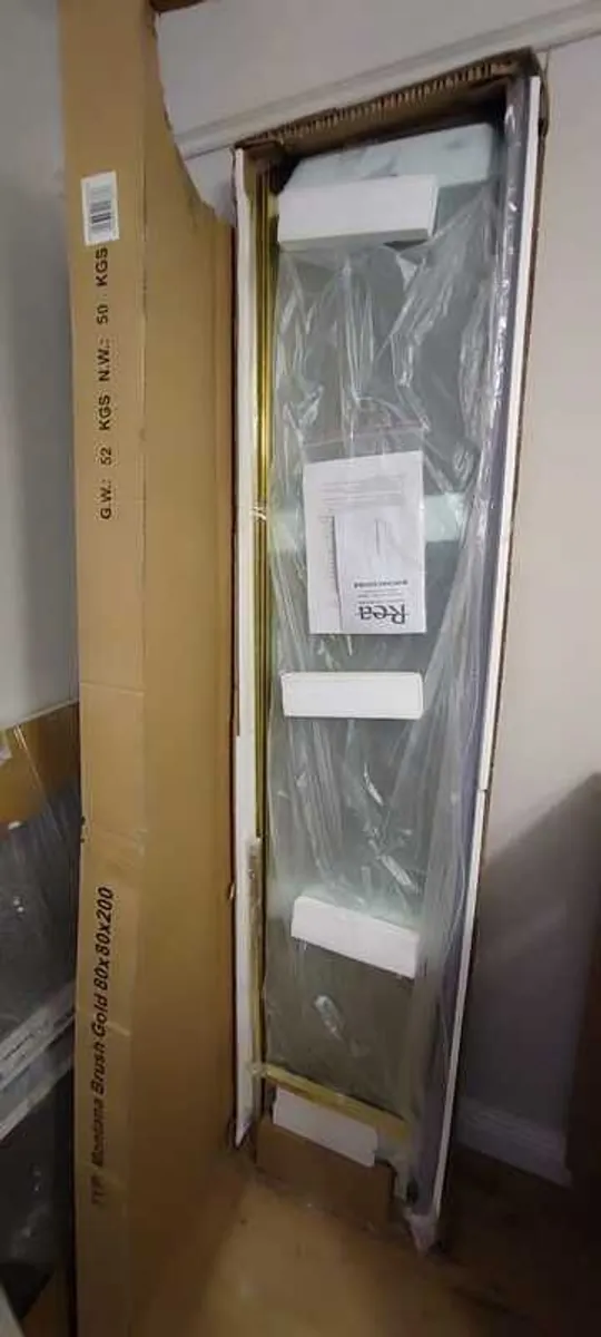 Shower enclosure Montana Double Gold Brush 80x800 - Image 2