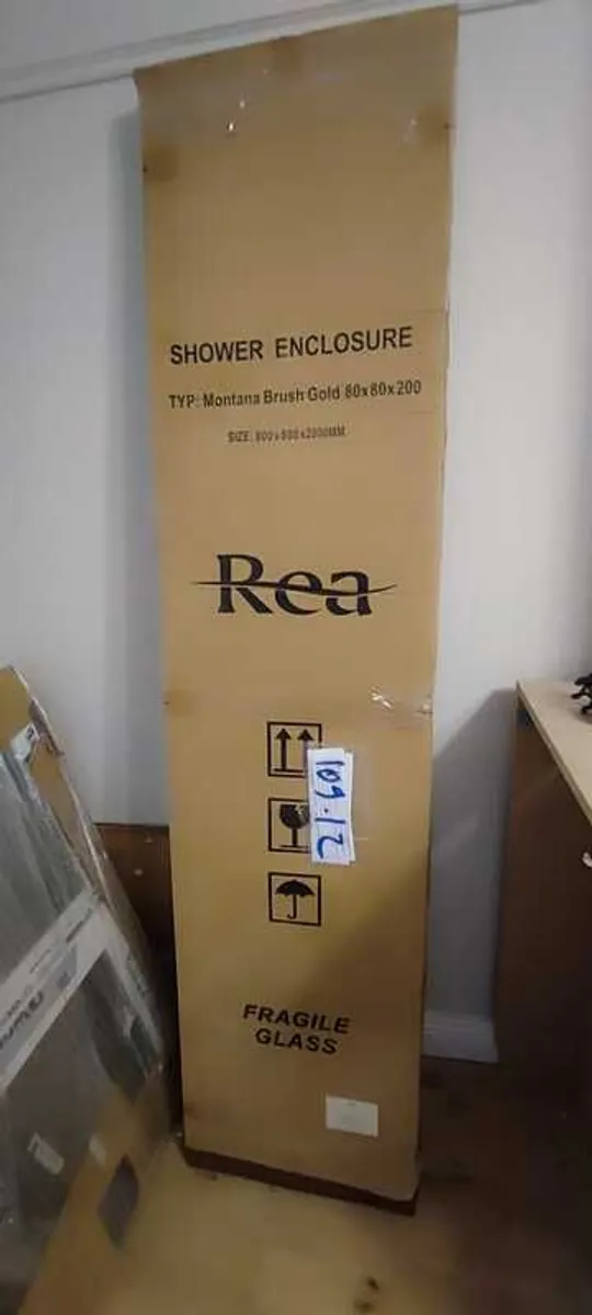 Shower enclosure Montana Double Gold Brush 80x800 - Image 3