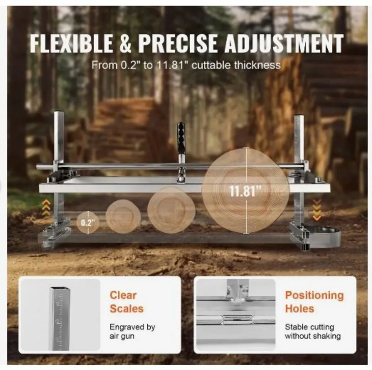 Portable Sawmill 35.6cm-91.4cm Guide Bar - Image 2