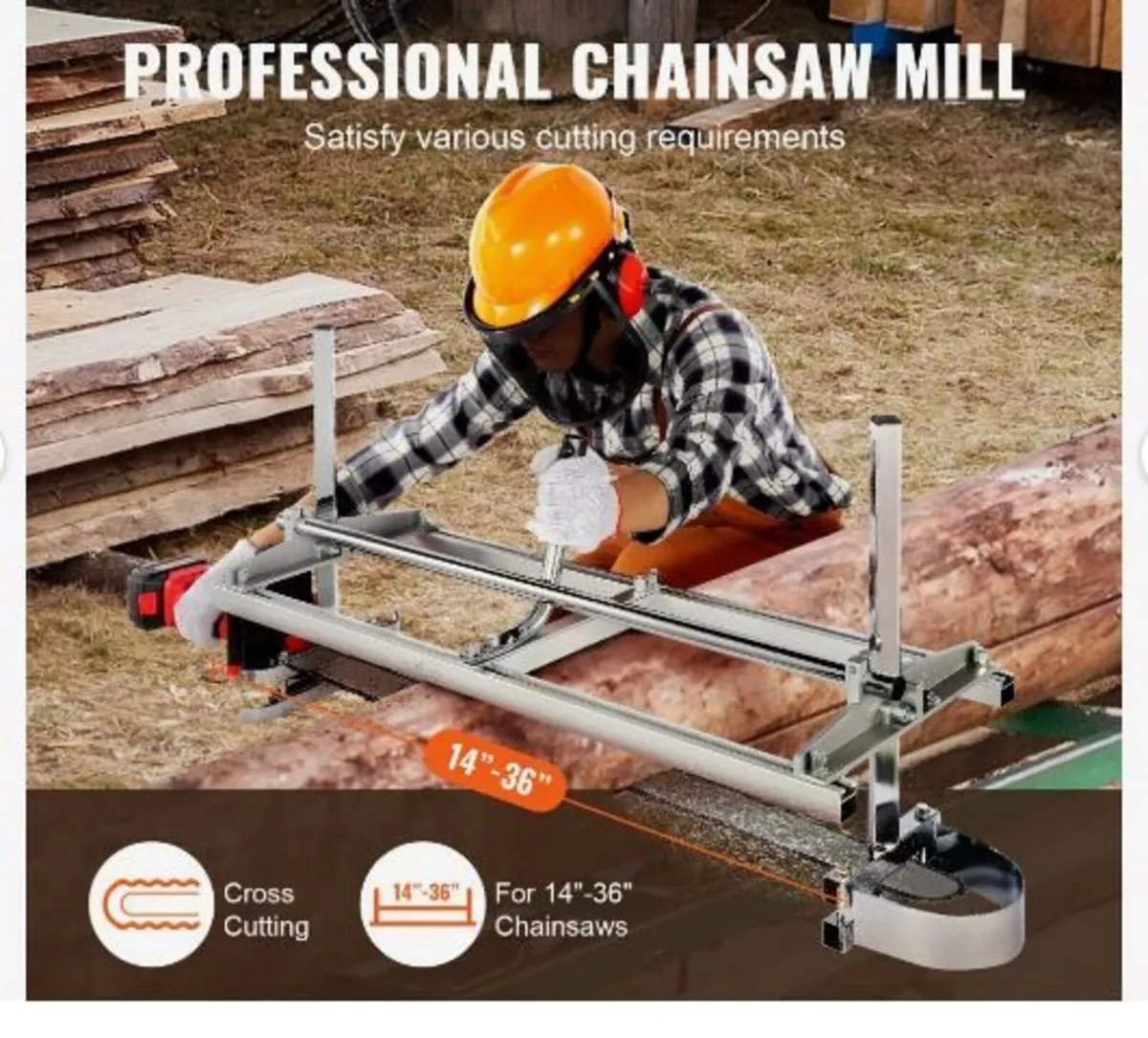 Portable Sawmill 35.6cm-91.4cm Guide Bar - Image 4