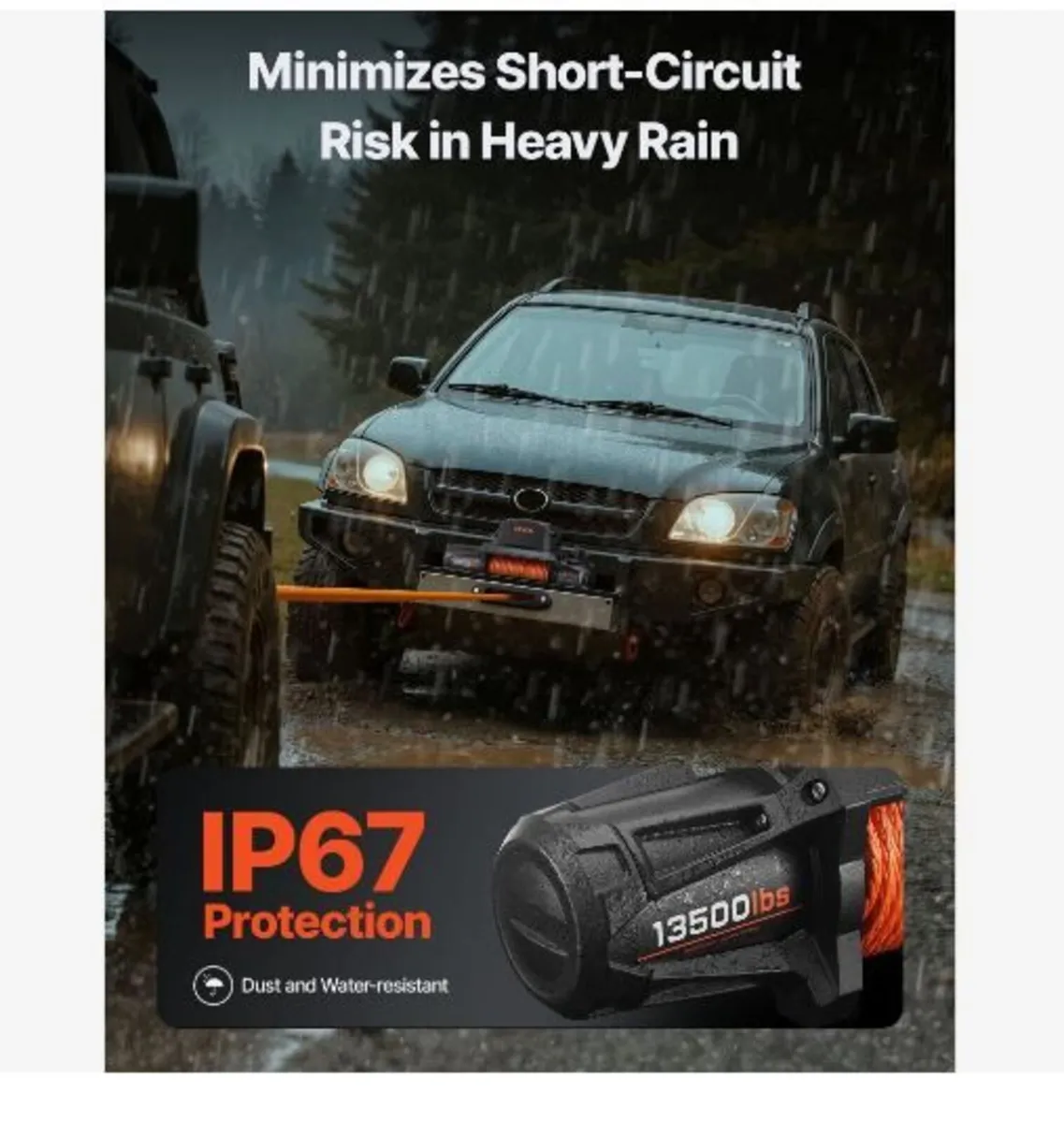 Electric Winch, 6100 kg Load Capacity, - Image 2