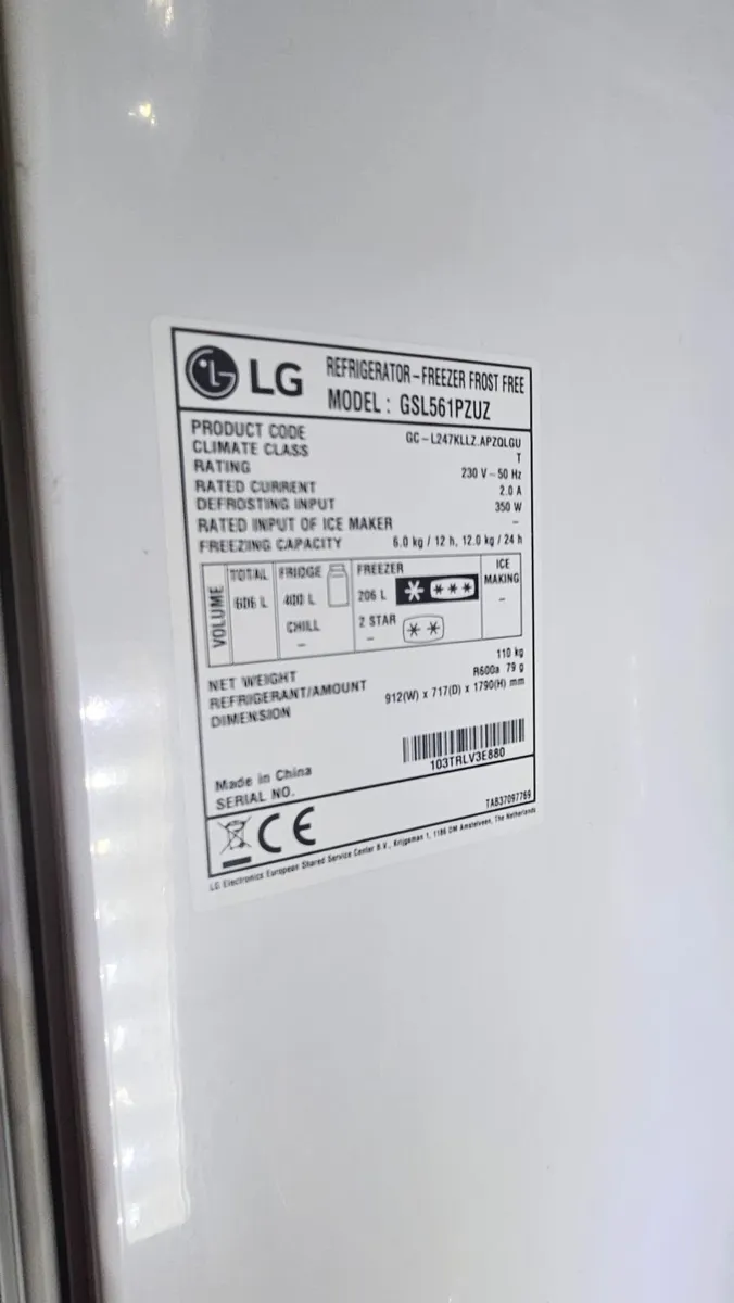 American Lg fridge freezer - Image 2