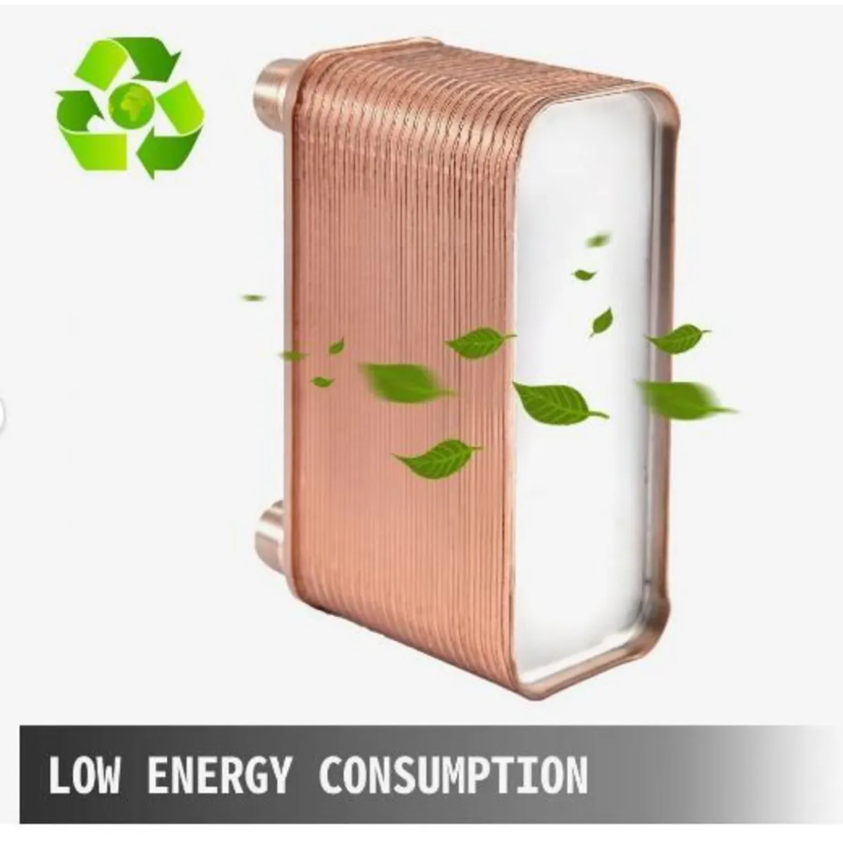 Heat Exchanger 3/4” MNPT Ports Brazed Plate - Image 3