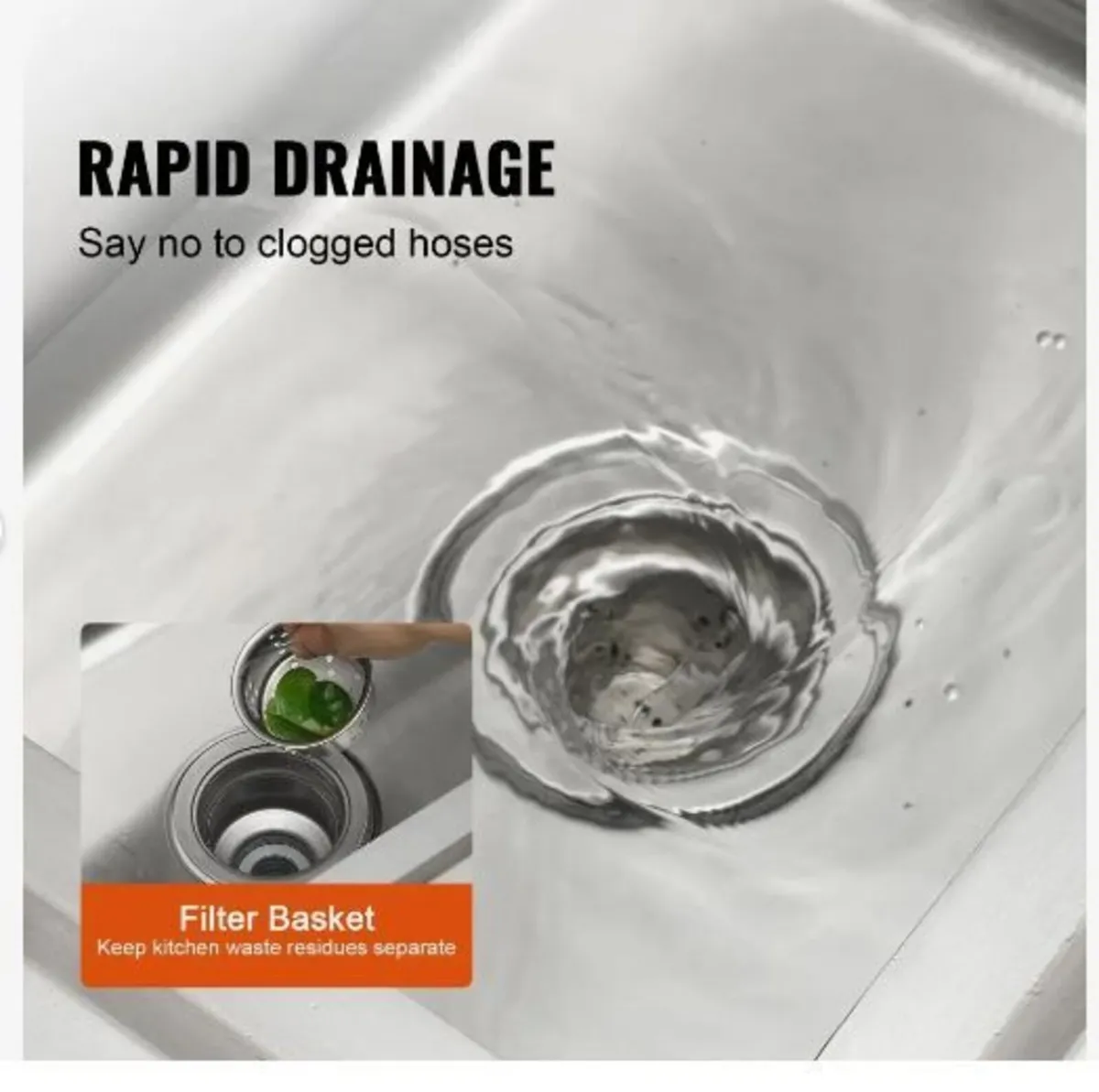 Stainless Steel Utility Sink - Image 4