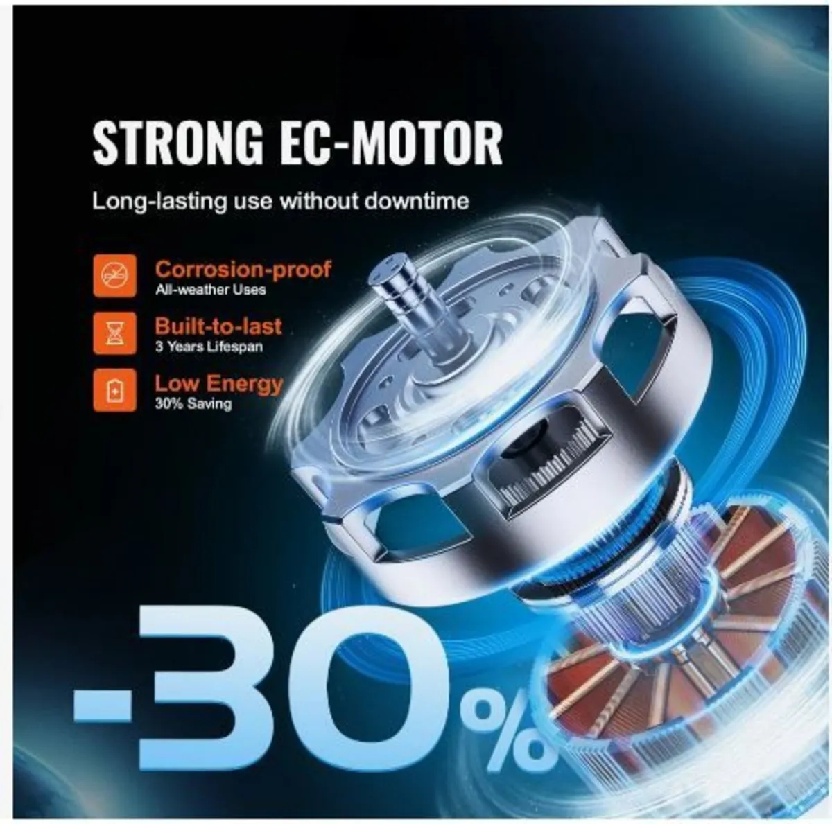 Inline Duct Fan, 102mm 129.7 CFM - Image 2