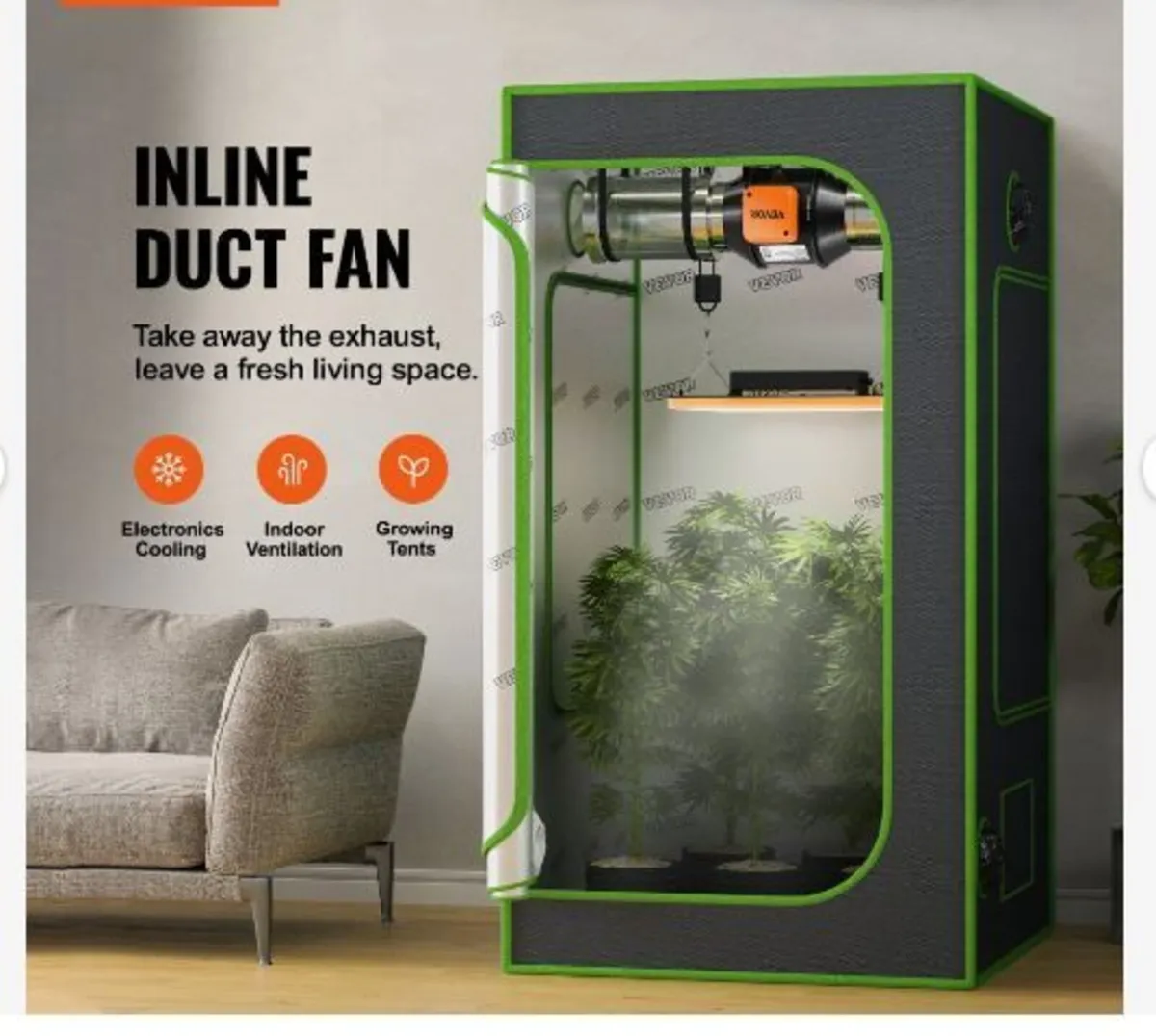 Inline Duct Fan, 102mm 129.7 CFM - Image 4