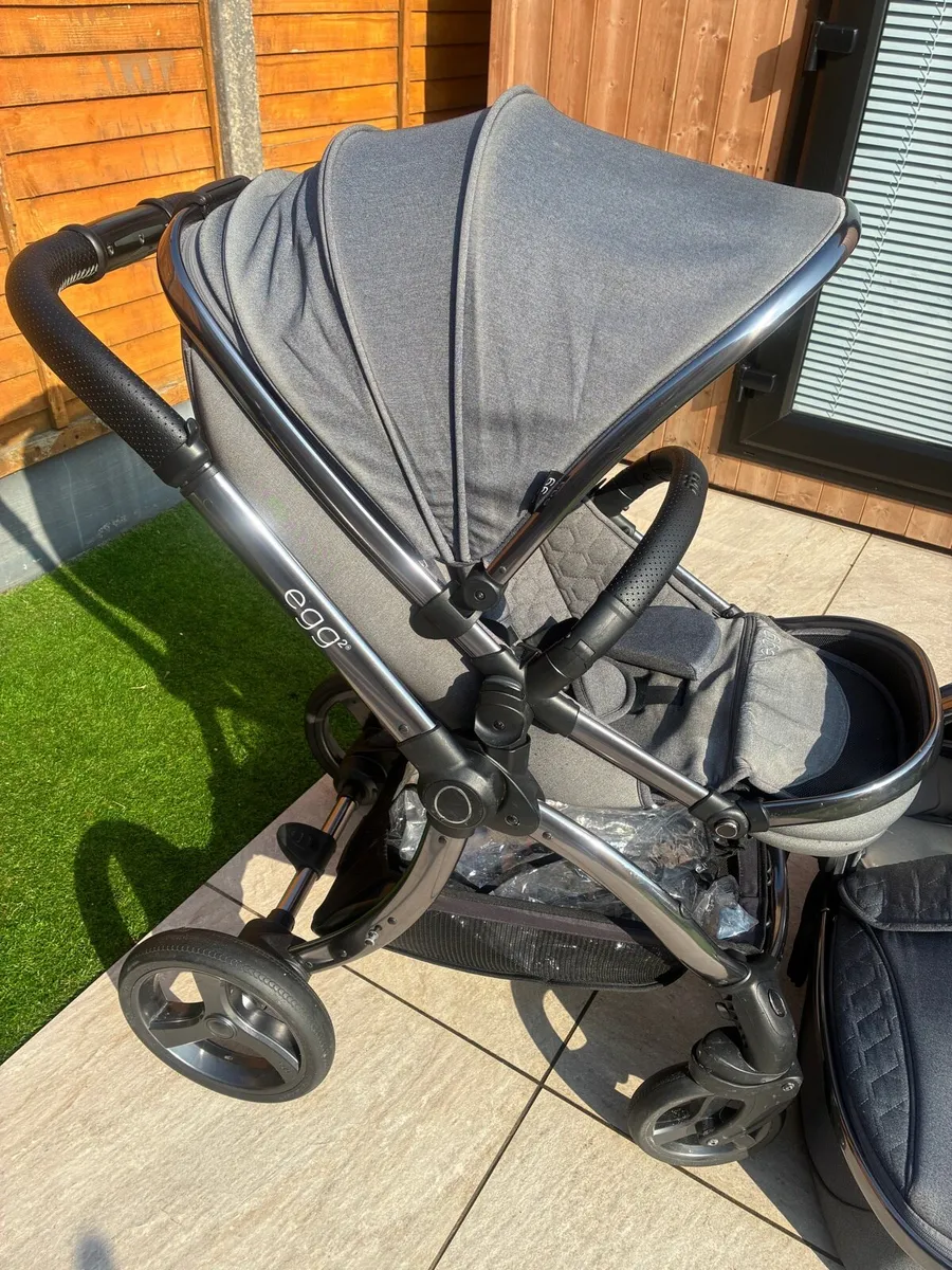 Egg 2 pram set (Grey) - Image 2