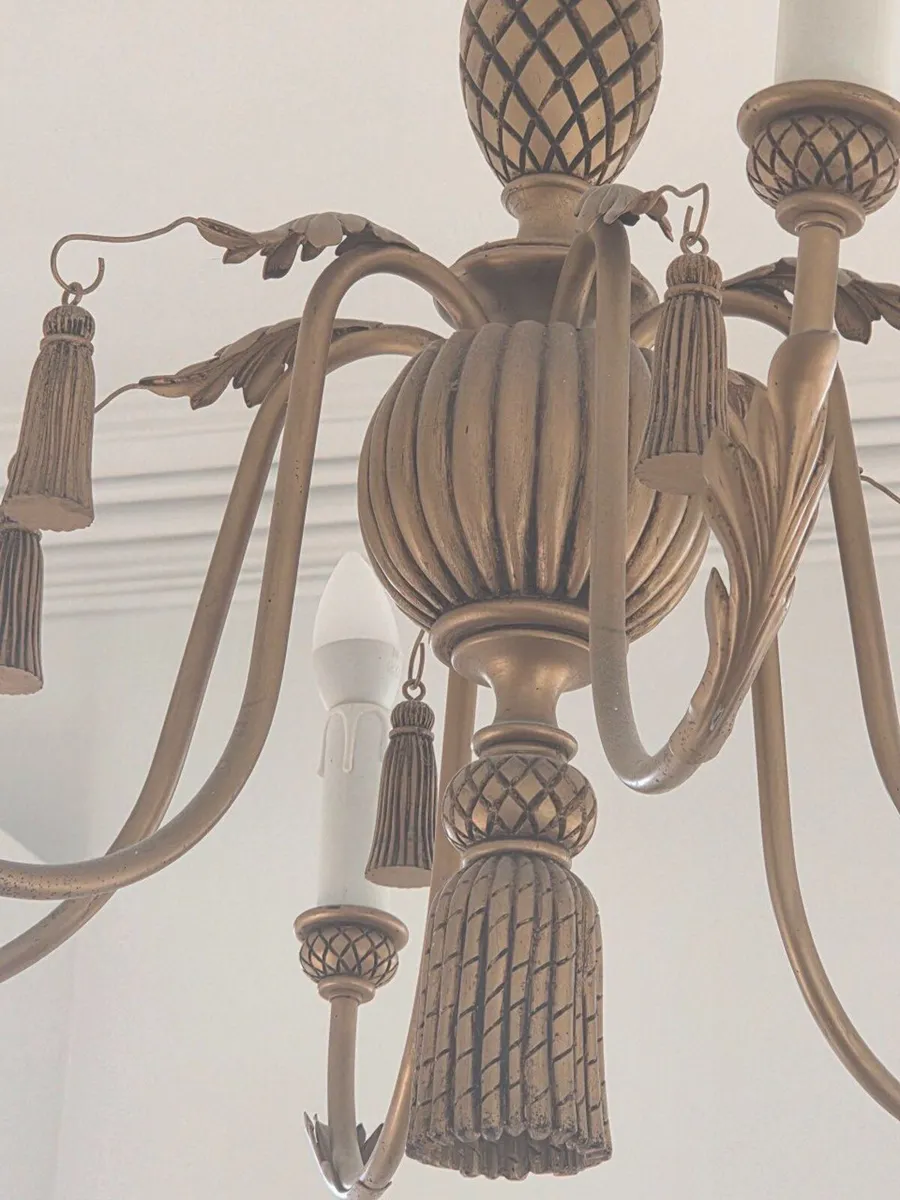 Brass Chandelier for sale - Image 3
