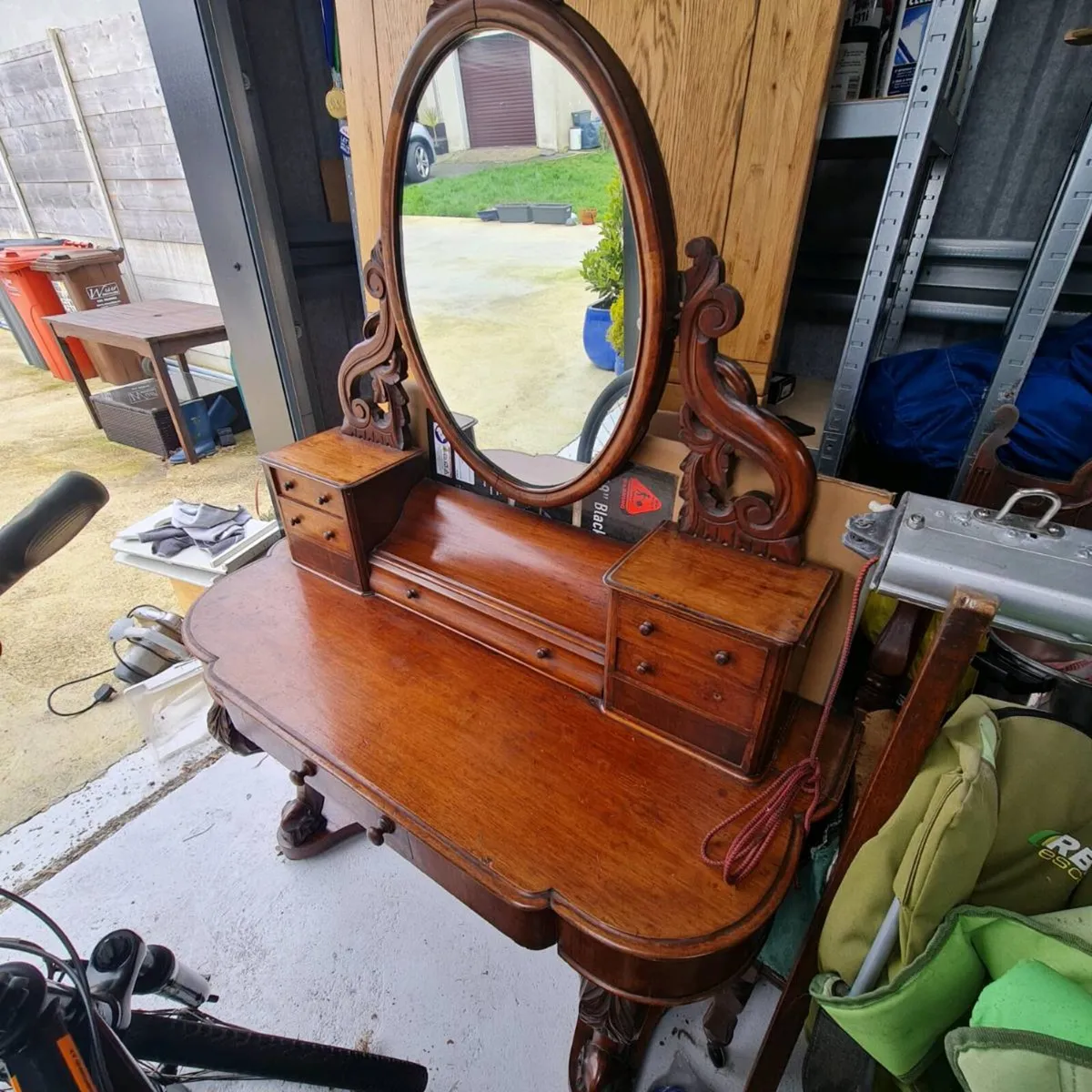Victorian Duchess Dressing Table with Mirror - Image 2