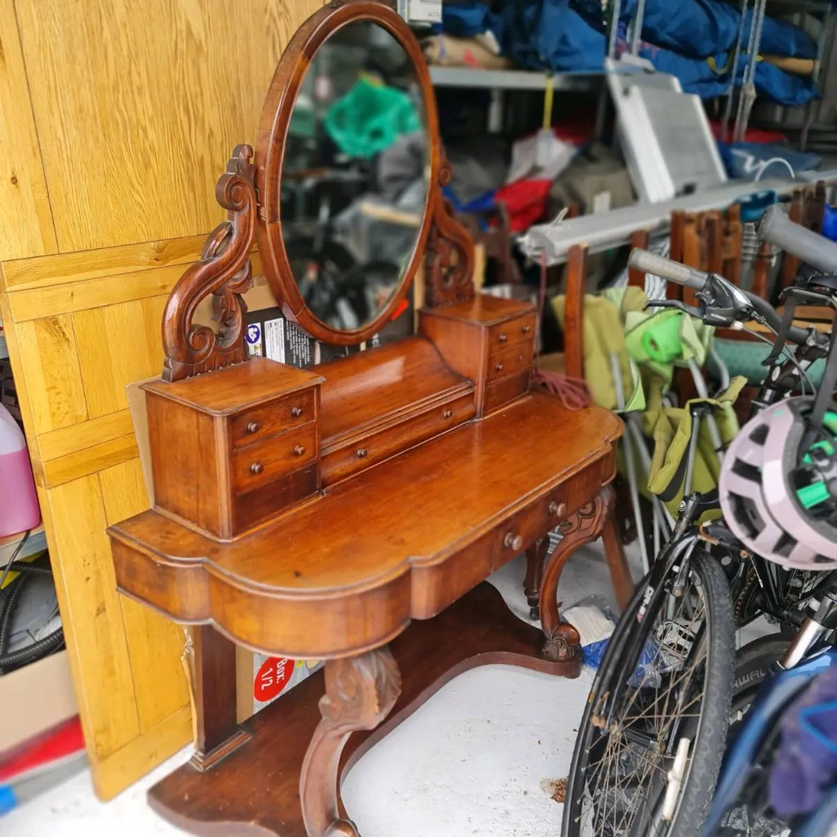 Victorian Duchess Dressing Table with Mirror - Image 1