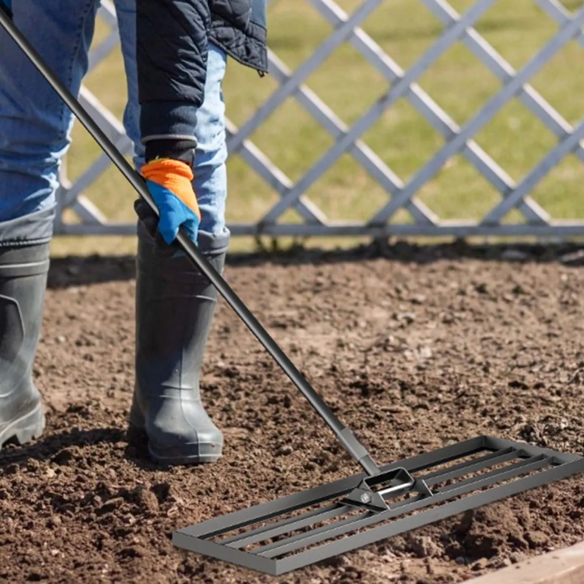 Lawn Leveling Rake 76 x 25.4 cm Free Delivery - Image 1