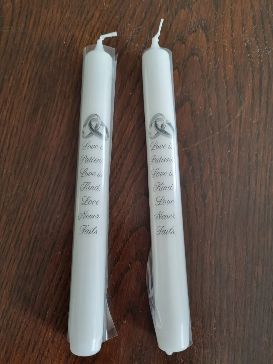 Wedding Candles 22cm - Image 1