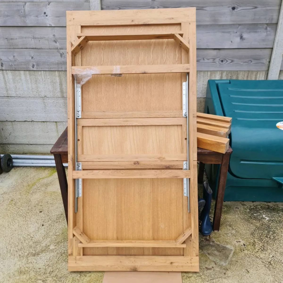 Solid Oak Extending Kitchen Table - Image 2