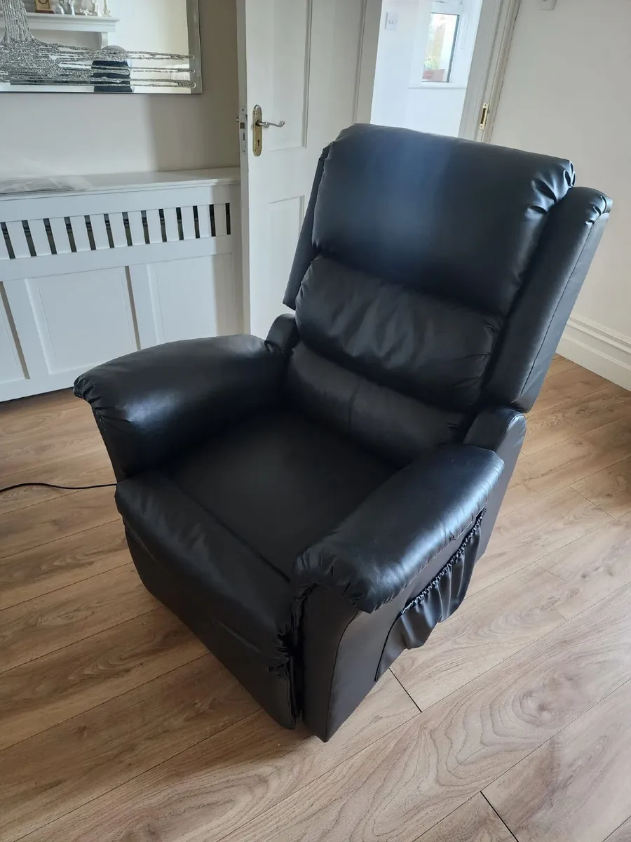 Leather Electric Power Lift Senior Chair, - Image 1