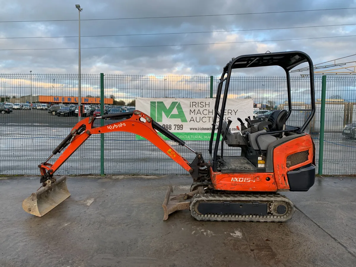 BID ONLINE NOW - 2014 KUBOTA KX015 MINI EXCAVATOR - Image 3