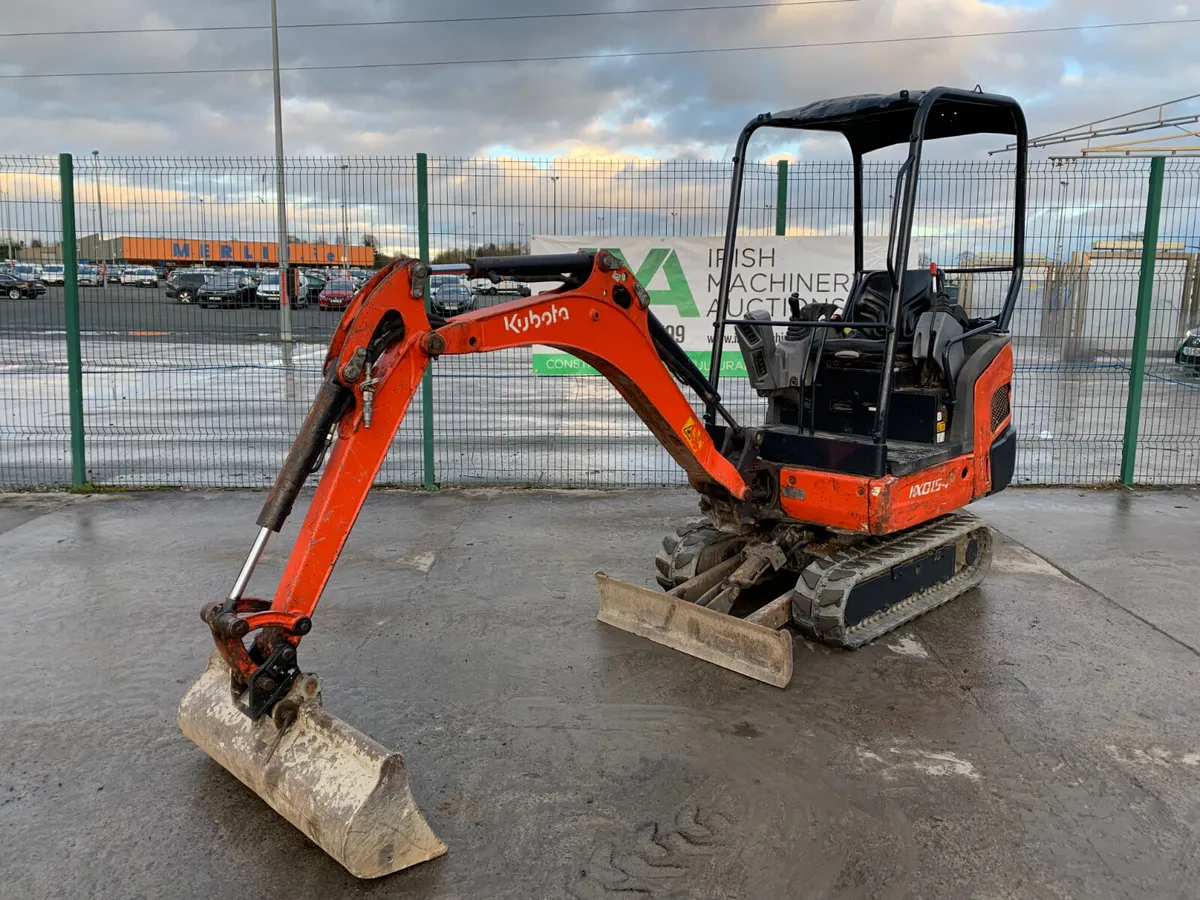 BID ONLINE NOW - 2014 KUBOTA KX015 MINI EXCAVATOR - Image 1