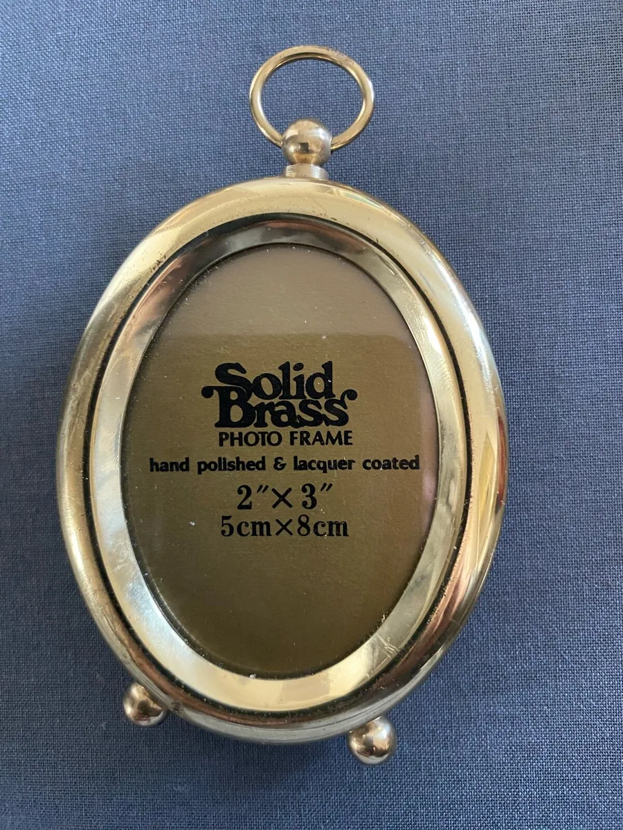 Vintage Solid Brass Photo Frame - Image 1