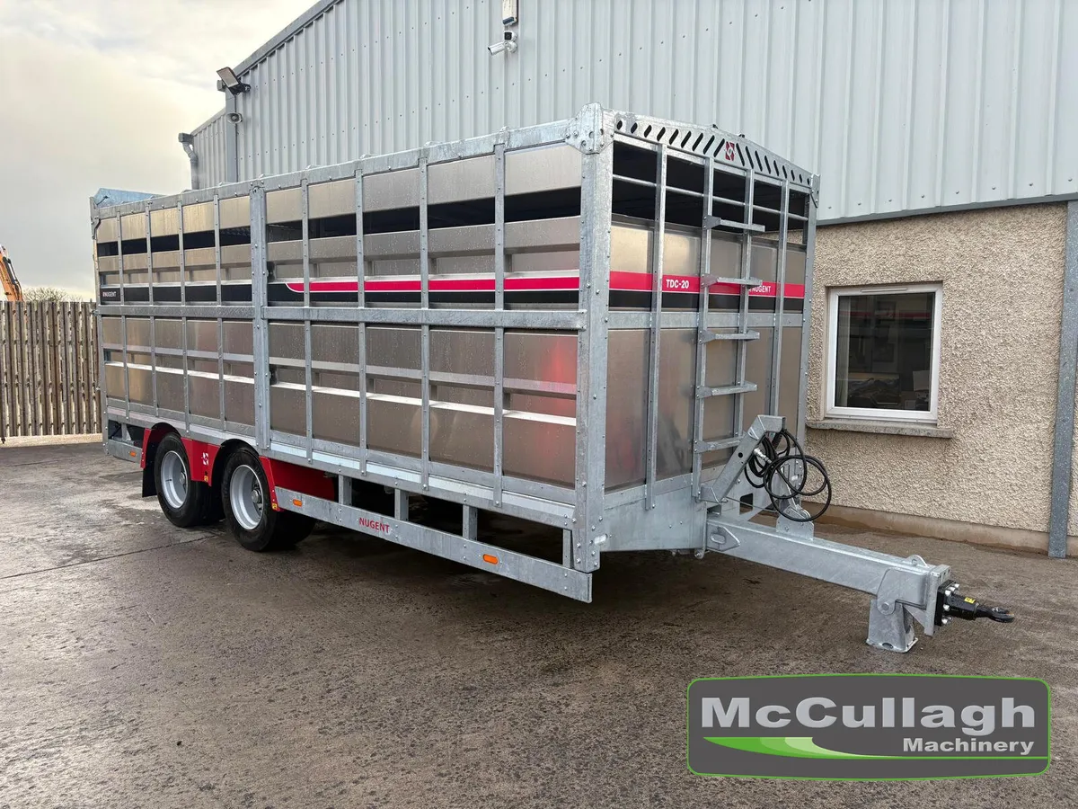 New Nugent 20ft x 8ft TractorLivestock Trailer - Image 1