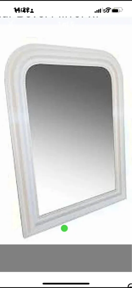 Curved Cream Bevelled Mirror - Image 3