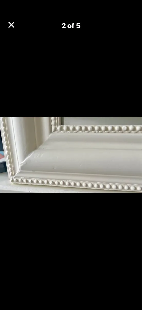 Curved Cream Bevelled Mirror - Image 2